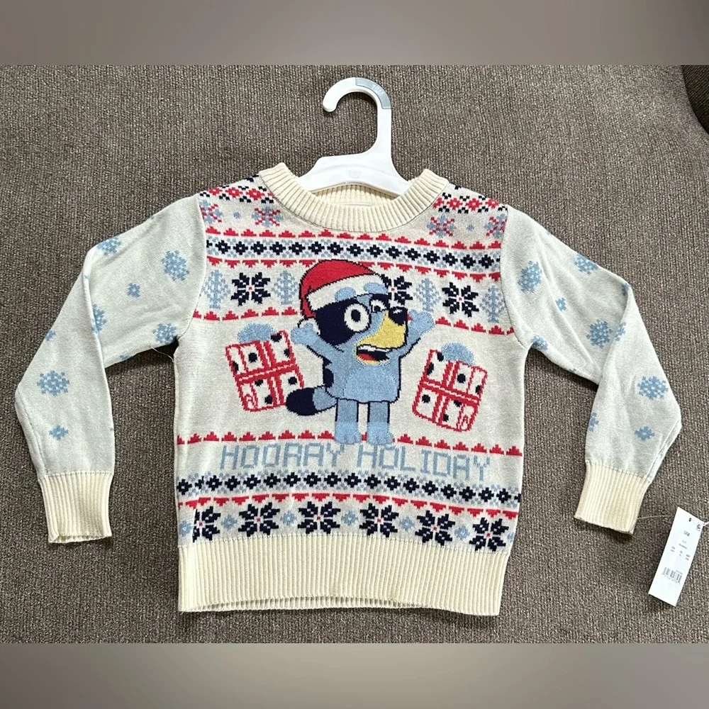Bluey Christmas Sweater Size 18m - Picture 1 of 3